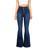 Damen Clinch Jeans mit weitem Bein