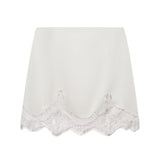 Women Clothing Fashionable Casual High Waist Sexy Lace Stitching Hip Short Skirt