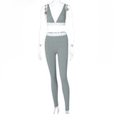 V-neck Sports Yoga Suit