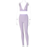 V-neck Sports Yoga Suit