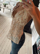 Sequined Embroidered Strap