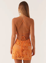 Backless Spaghetti Straps Dress
