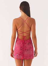 Backless Spaghetti Straps Dress