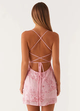 Backless Spaghetti Straps Dress