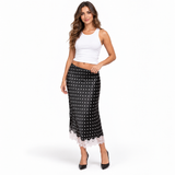 Dot Printed Skirt