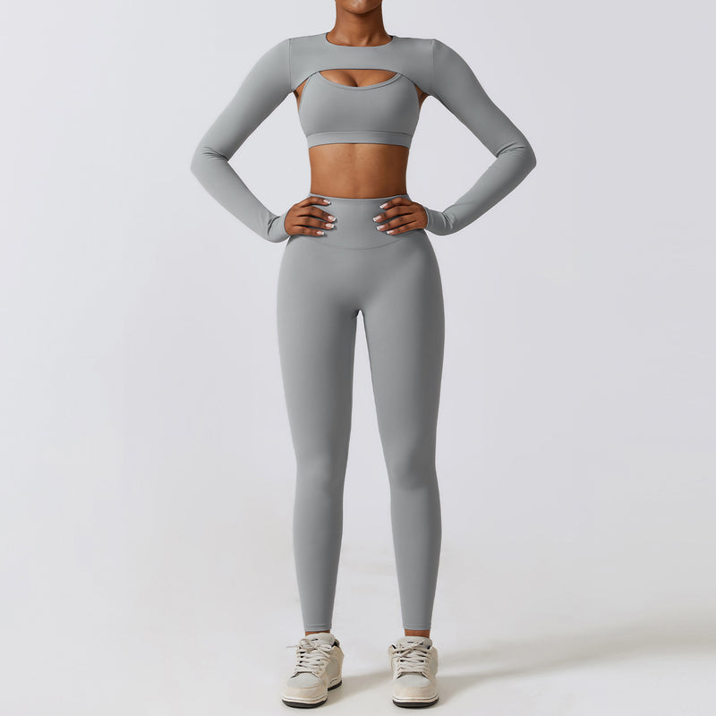 Fitness  Nude Feel Quick Drying Sports Suit