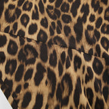 Classic Leopard Pattern Mid Waist Floor Skirt