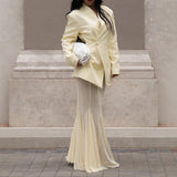 Suit Tulle Skirt Two Piece Set