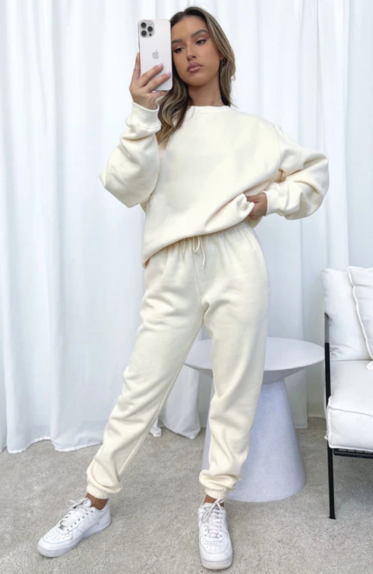 Women Casual Long Sleeve Sweater Suit