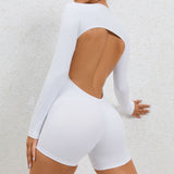 Backless  High Elastic Sports  Jumpsuit