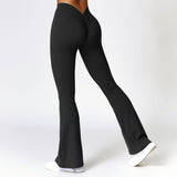 Peach Hip Raise Yoga Bell Bottom Pants