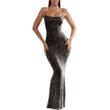 Light Diamond Sexy Sling Mermaid Dress