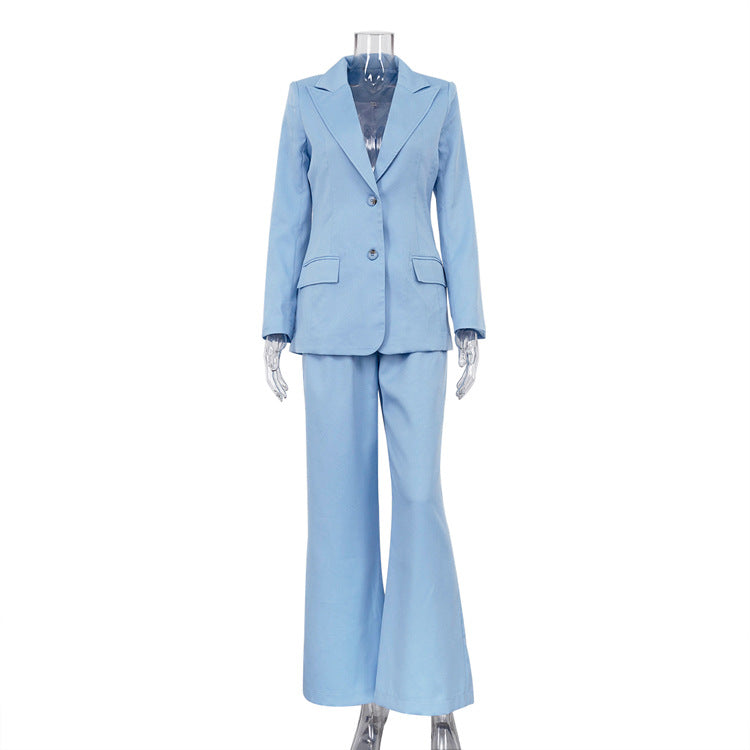 Long Sleeved Small Blazer Trousers Suit