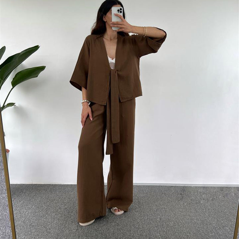 Three Quarter Length  Trousers  Set