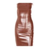 Women   Solid Color Tube  Dress