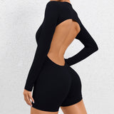 Backless  High Elastic Sports  Jumpsuit