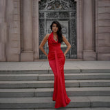 Summer Solid Color Sheath Maxi Dress