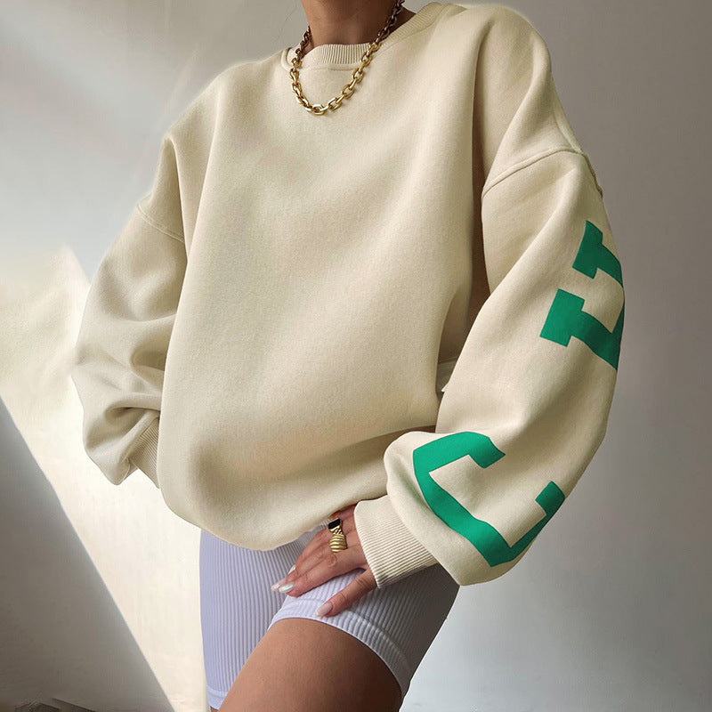 Women Knitted  Loose Hoodie