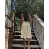 V Neck Dress Loose Vacation Split