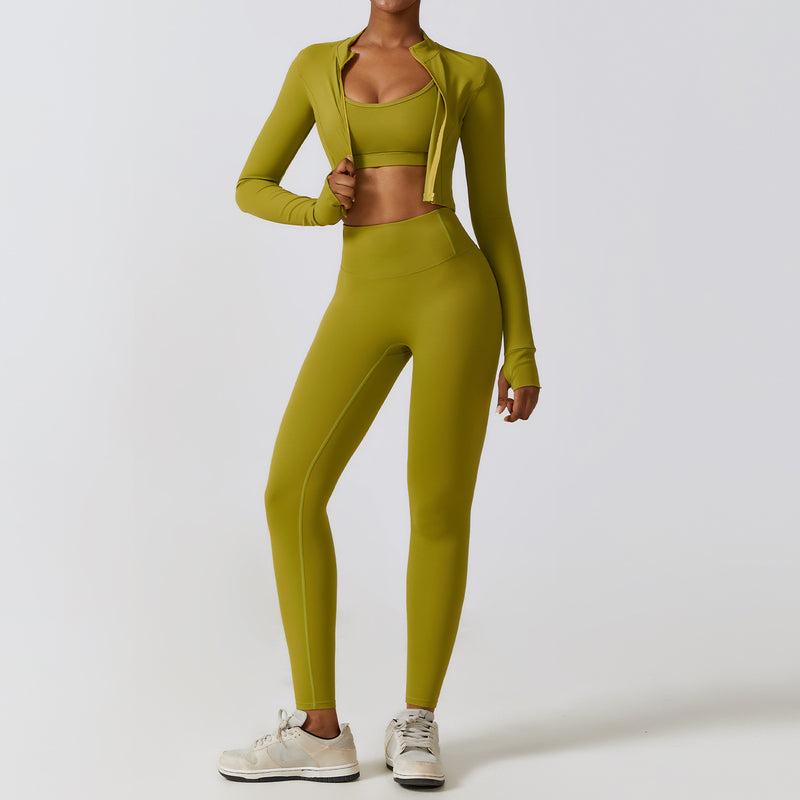 Fitness  Nude Feel Quick Drying Sports Suit