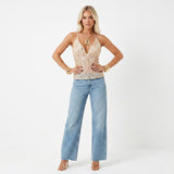 Sequined Embroidered Strap