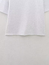 Loose Cotton Short Sleeve T shirt