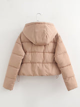 Short Hood Cotton Padded Jacket