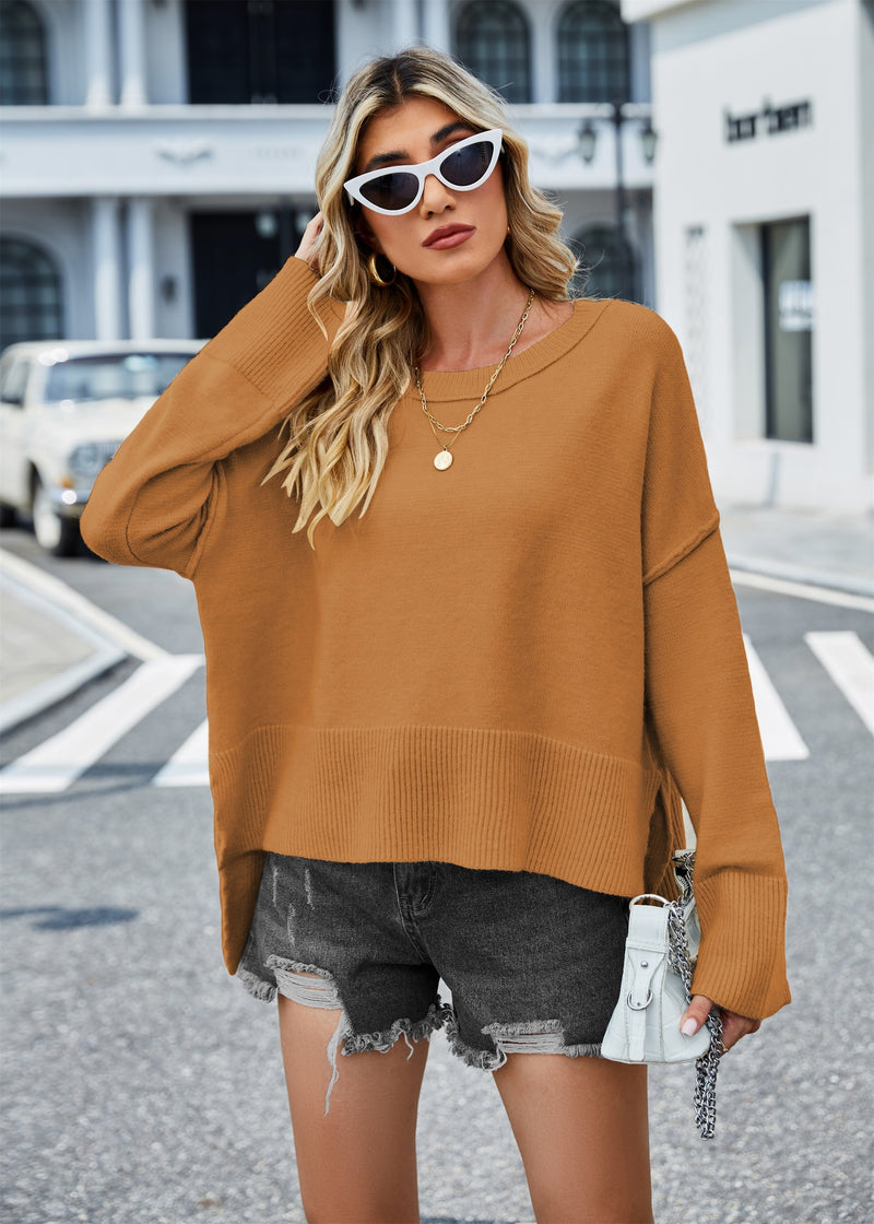 Round Neck Loose Sleeve Sweater