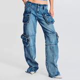 Straight Slimming Denim Jeans