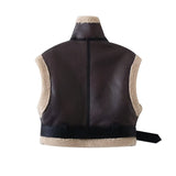 Short Chic Faux Shearling Jacket