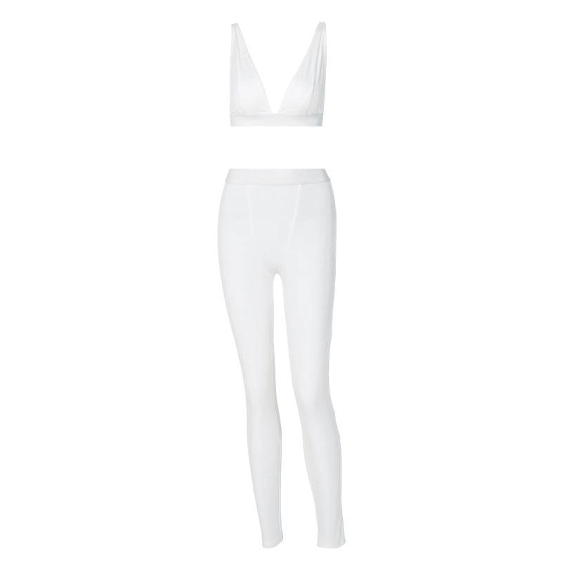 V-neck Sports Yoga Suit