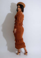 Hand Crochet Tassel Dress