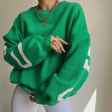 Women Knitted  Loose Hoodie