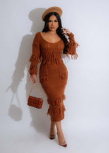 Hand Crochet Tassel Dress