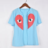 Short Sleeve Love Eye Top