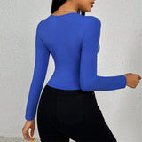 Slim Fit Short Square Collar Top